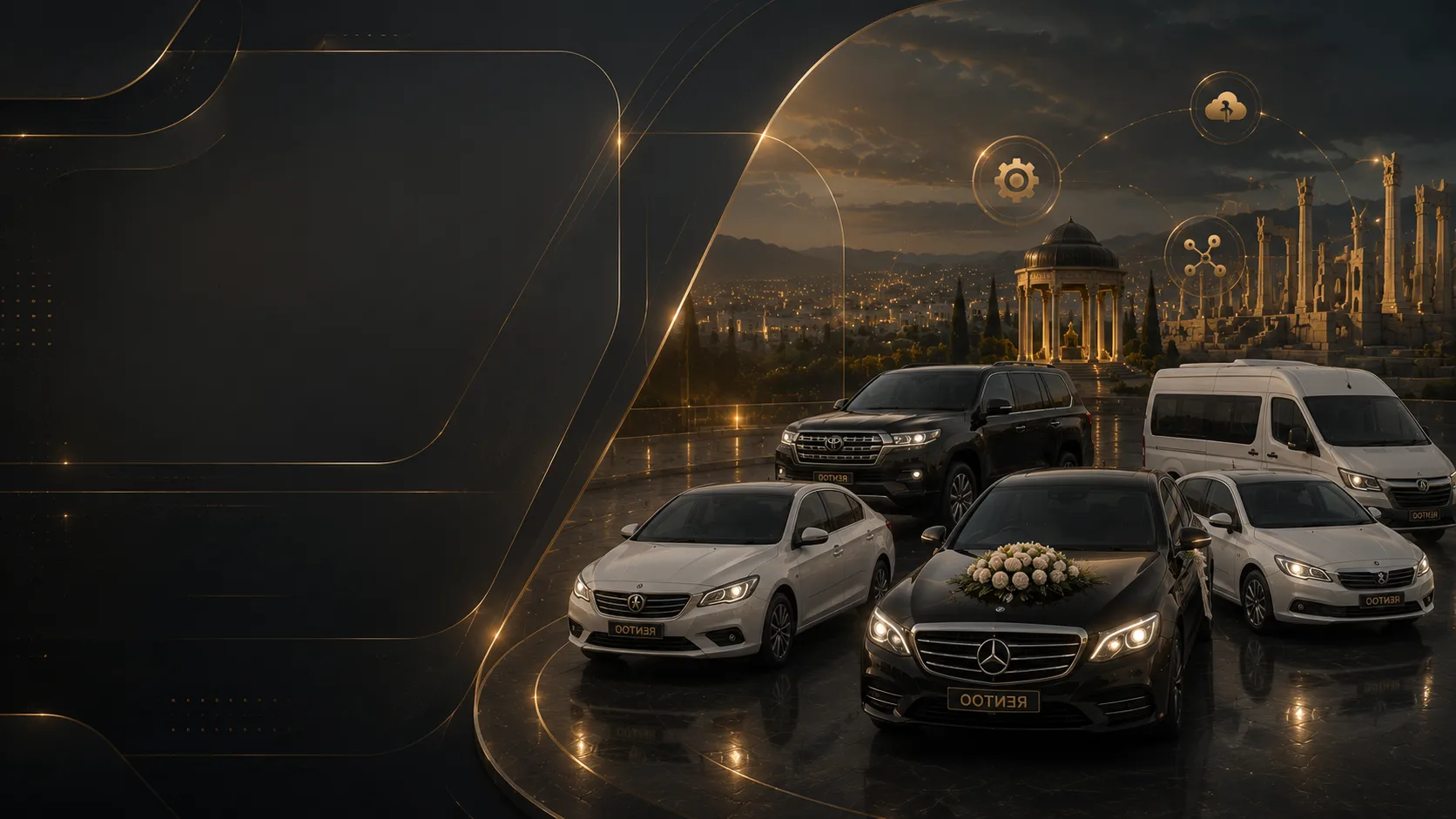 Premium vehicle representing modern rental operations